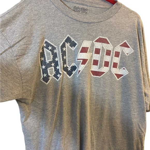 Men's Gray AC/DC T-Shirt 2XLT - Picture 2 of 9
